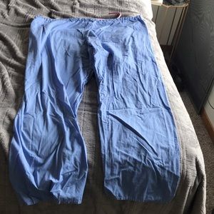 Blue scrub pants